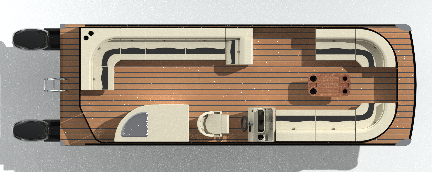 Plan de pont de l’Explorer 25, configuration Kitchen