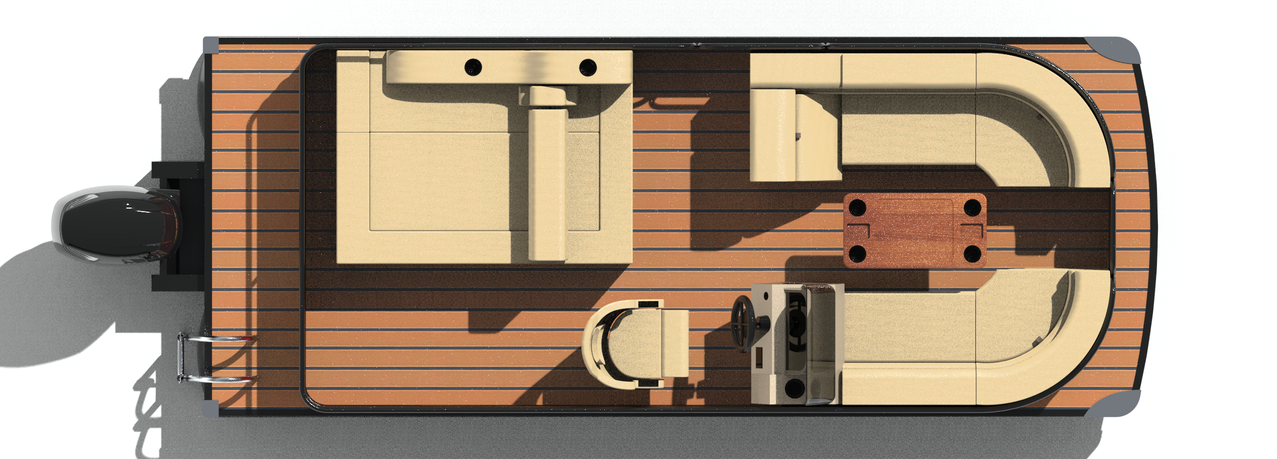 Plan de pont du Voyager 19, configuration Confort