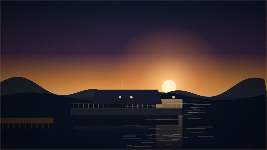 Louer un pontoon boat Lounge Cruise au coucher du soleil méditerranéen, silhouette tri-toon premium amarrée au quai
